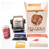 Materiel de bureau, années '70, dont Rolodex