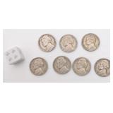 7 pièces de 5 cent américaines, Jefferson,