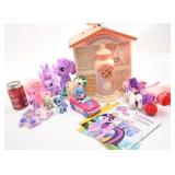 Lot My little Pony, maison, pouliches et livres