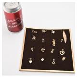Lot de pendentifs dorés