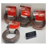 4 bobines de cble RCA, neuves