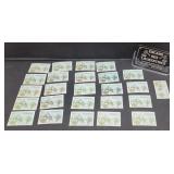 Timbres non oblitérés, sans colle,