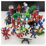 Lot de figurines de super-héros