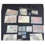 Lot de timbres variés