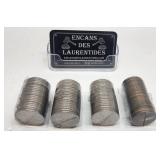 4 rouleaux de 5 et de 10 francs