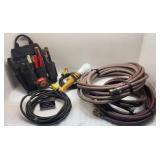 Sac d'outils avec outils, baladeuse et boyau