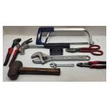 Outils variés, dont masse Wescott, 3 lb, et