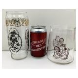 Porte-cuillères et verre Federal Glass, vintage