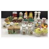 Collection de salières et de poivrières