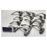 15 valves à bille, en acier inoxydable