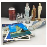 Lot religieux, dont Vierge murale de 1961 et