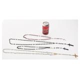 4 chapelets vintage, dont Italy et Ebony