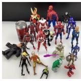 Lot de figurines de super-héros