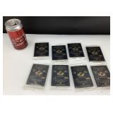 8 paquets de 15 cartes scellés, 1995 World