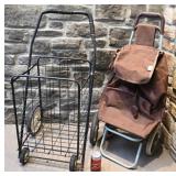 2 chariots pliables, sur roues