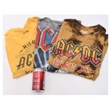 3 t-shirts vintage originaux de AC/DC,