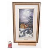 Toile signée Marlène Racine, 10'' x 20''