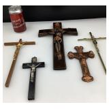 5 crucifix, vintage