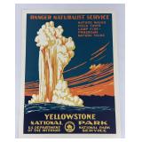 Yellowstone National Park Naturalist Poster