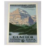 Glacier National Park Naturalist Poster