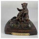 Lunch Time Montana Grizzly Bear Bronze
