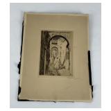 Unknown Etching Possibly Morocco Signed