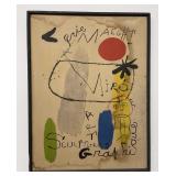 Joan Miro Galerie Maeght Stone Lithograph