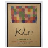 Poster for Klee Exhibition at Berggruen & Cie 1955