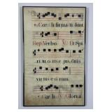 Illuminated Vellum Sheet Music
