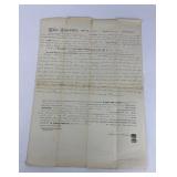 1844 Commonwealth of Virginia Land Indenture Deed
