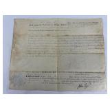 1804 Commonwealth of Virginia Land Indenture Deed