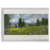 Steve Scott Montana Gouche on Paper