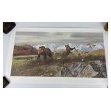 John Clymer Bears on the Tundra Signed Print