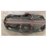 Orvis Leather and Canvas Rolling Luggage Bag 36"