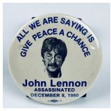 Vintage John Lennon Assassination Button