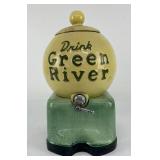 Antique Green River Soda Fountain Syrup Dispenser