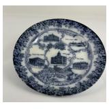 Antique Anaconda Montana Flow Blue Plate