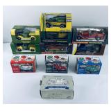 Lot of Die Cast Cars and Trucks John Deere Banks