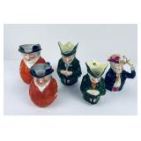 Antique Royal Bayreuth Town Crier Creamers