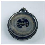Antique Aneroid Pocket Barometer Silver Case