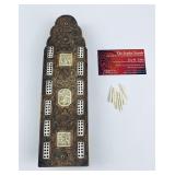 Antique Chinese Sandalwood Cribbage Board