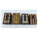 Antique Victorian Travel Cribbage Boards