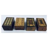 Antique Victorian Travel Cribbage Boards