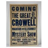 The Great Crowell Montana Magician Poster