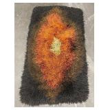 Mid Century Danish Rya Shag Rug