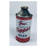 Gus Topper Kalispell Montana Cone Top Beer Can