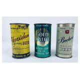 Lot of 3 Beer Cans Becker