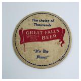 Great Falls Lager Montana Beer Coaster
