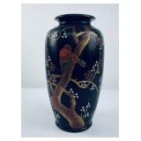 Japanese Export Black Painted Vase