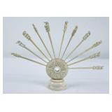 Antique Carved Bone Toothpick Holder